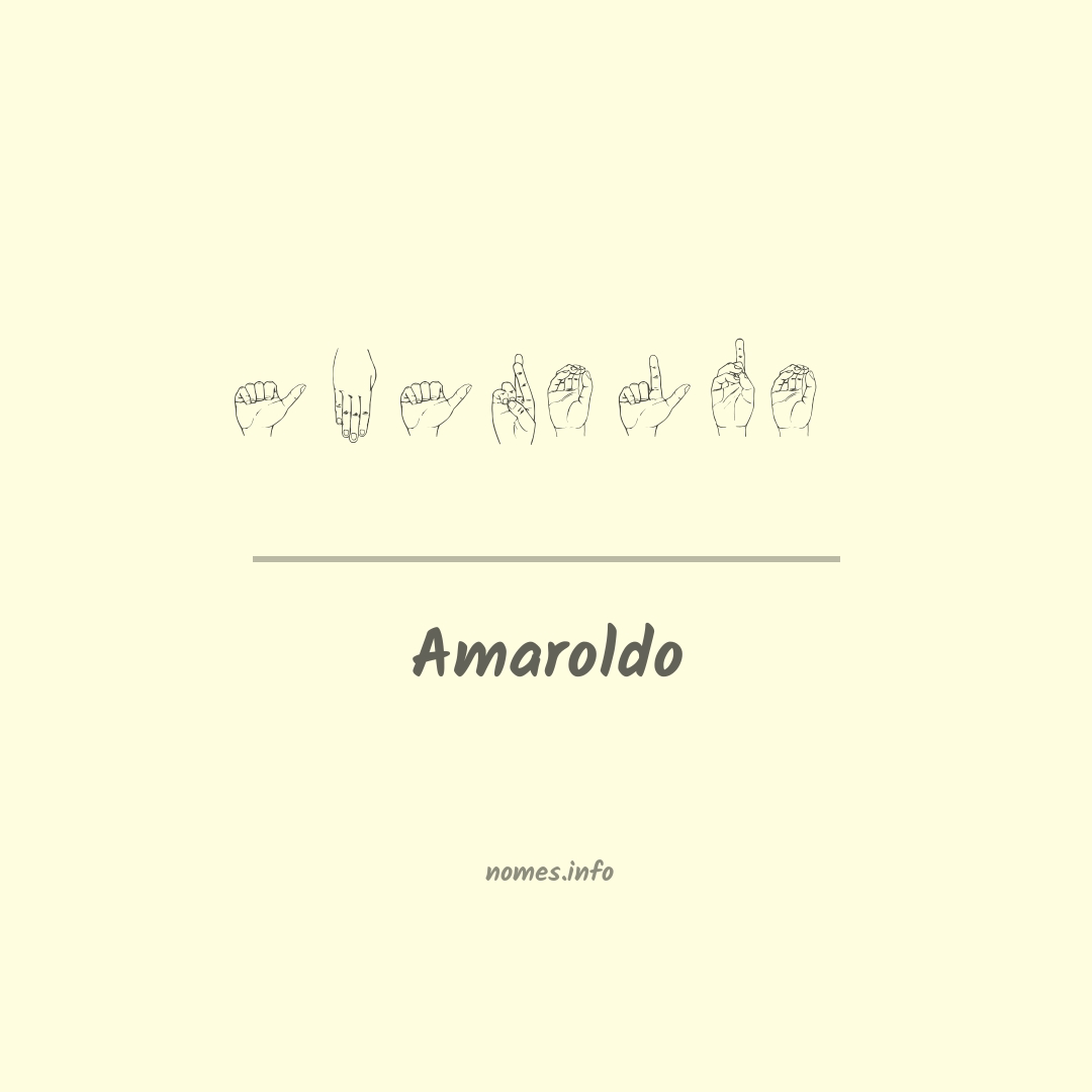 Amaroldo em Libras