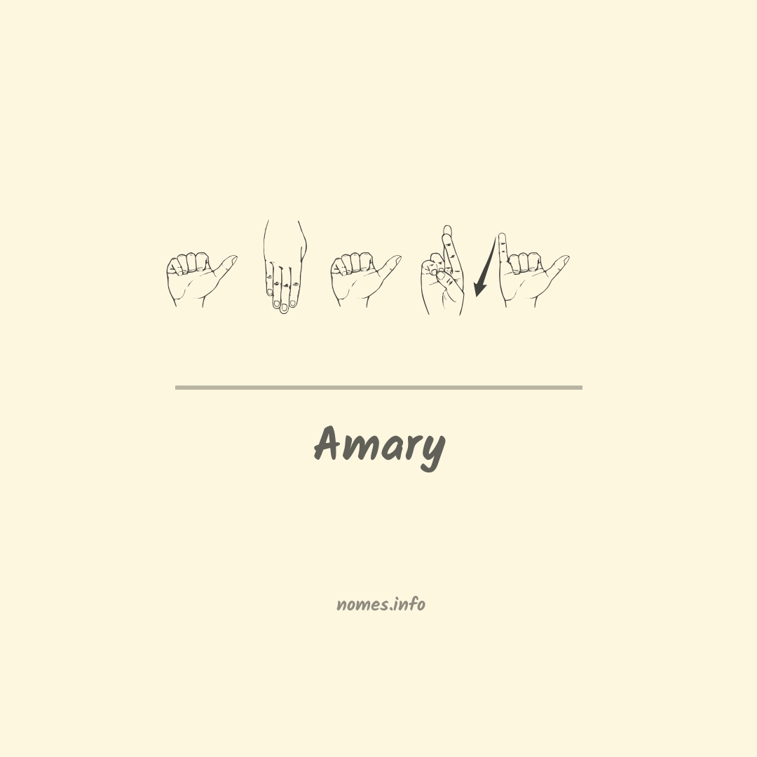 Amary em Libras