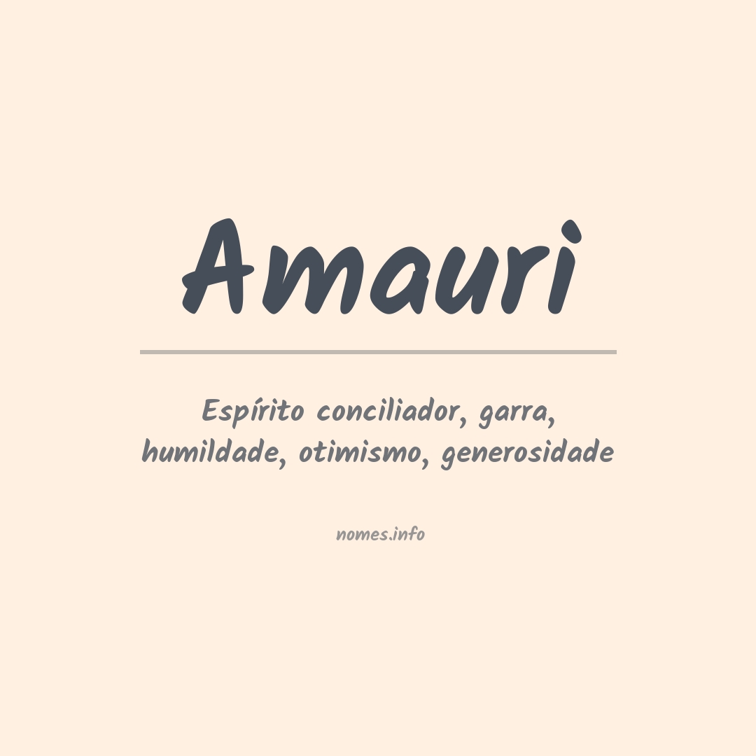 Significado do nome Amauri