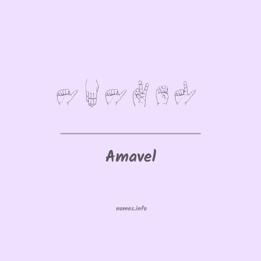 Amavel em Libras