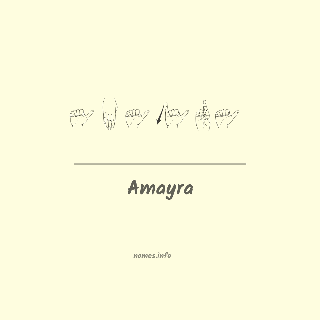 Amayra em Libras