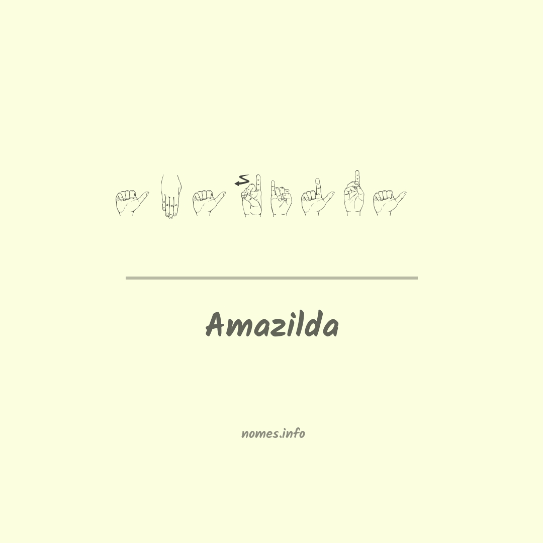 Amazilda em Libras