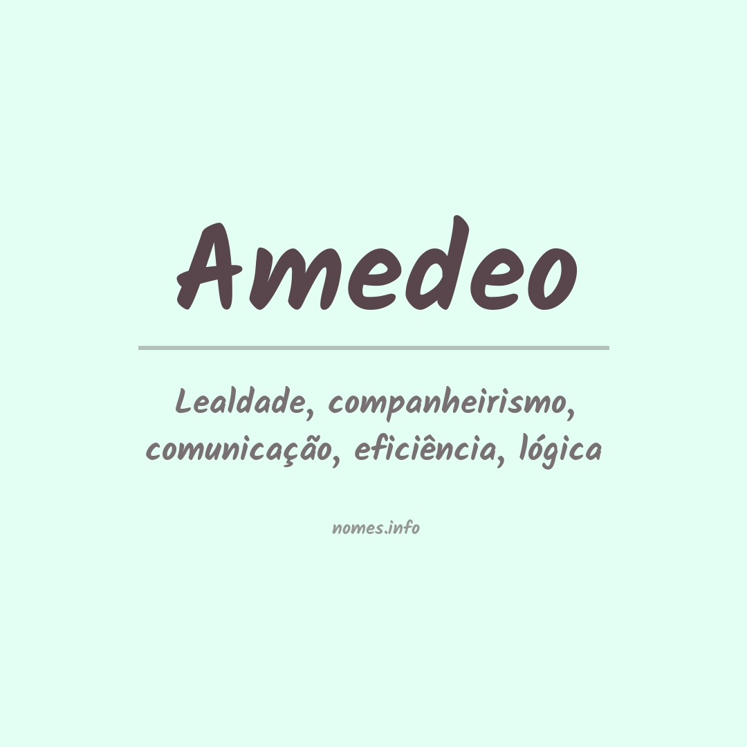 Significado do nome Amedeo