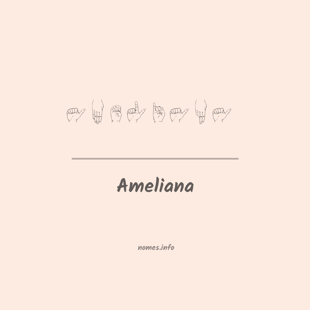 Ameliana em Libras