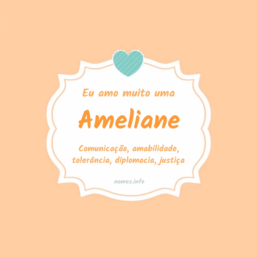 Eu amo muito Ameliane