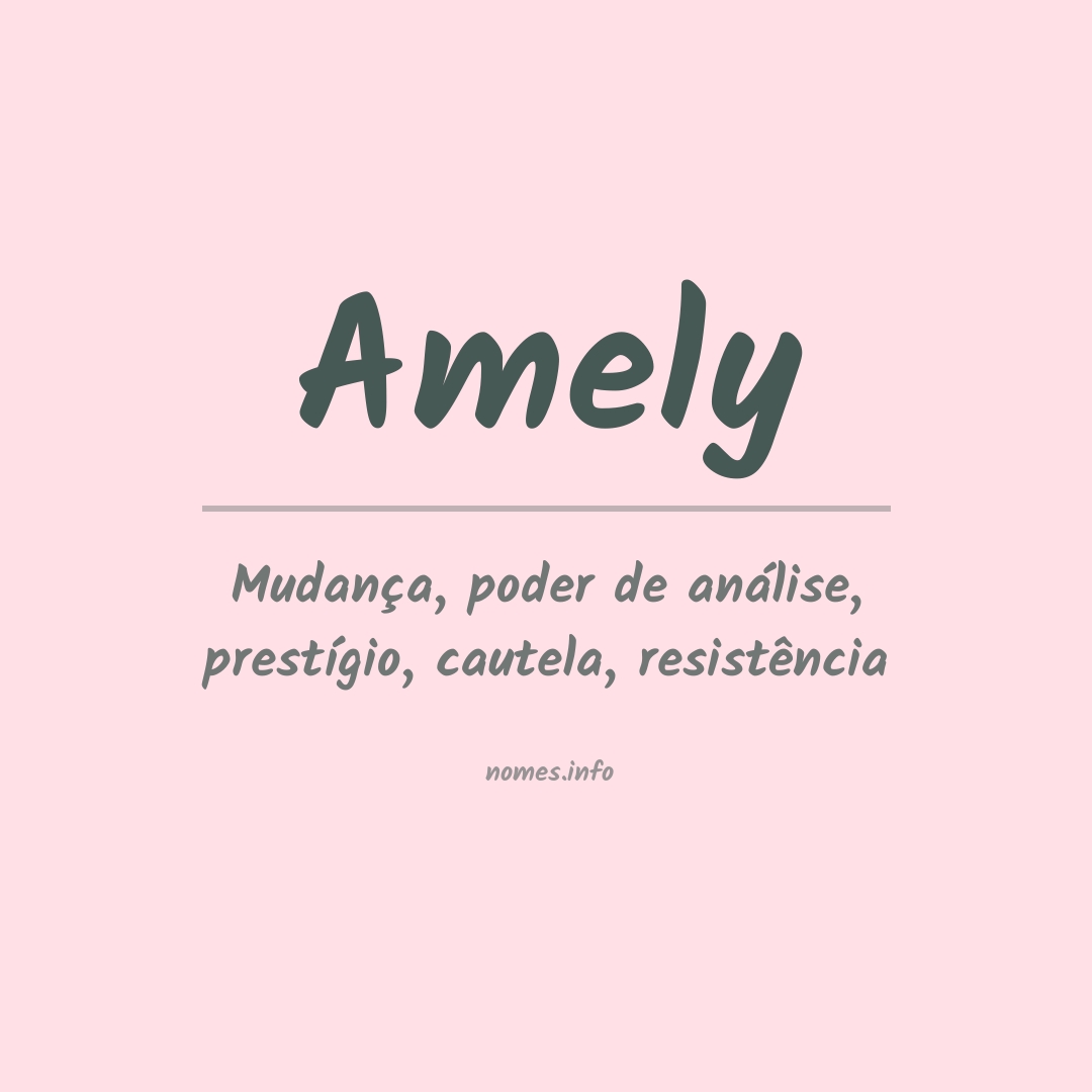 Significado do nome Amely