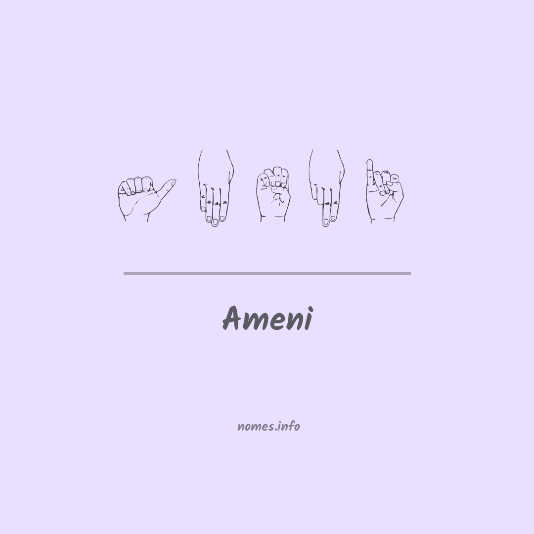 Ameni em Libras
