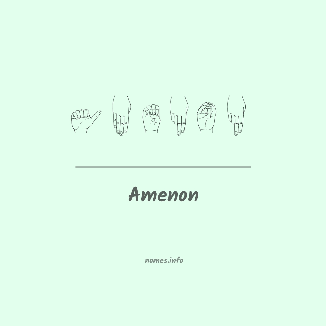 Amenon em Libras