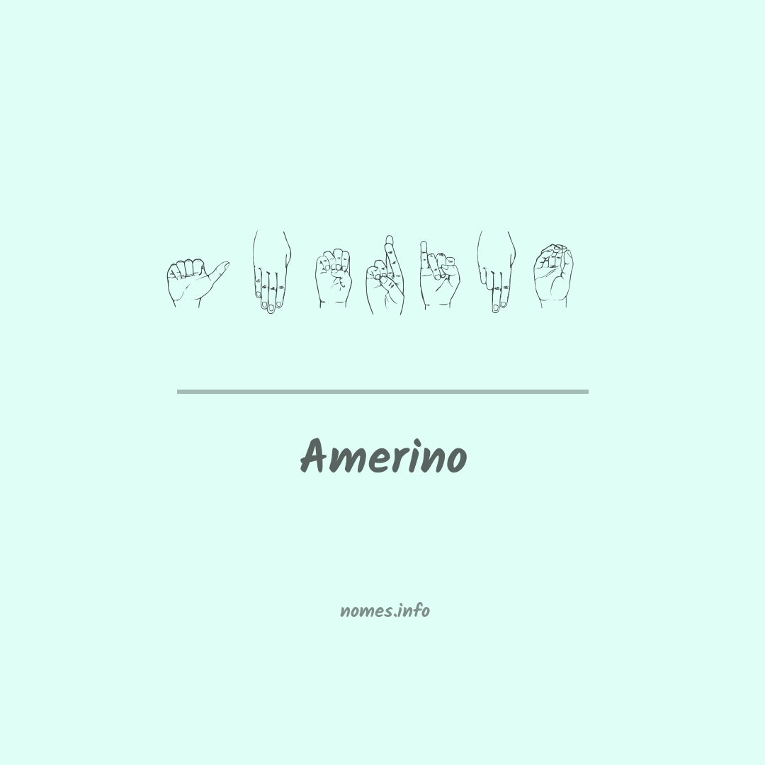 Amerino em Libras