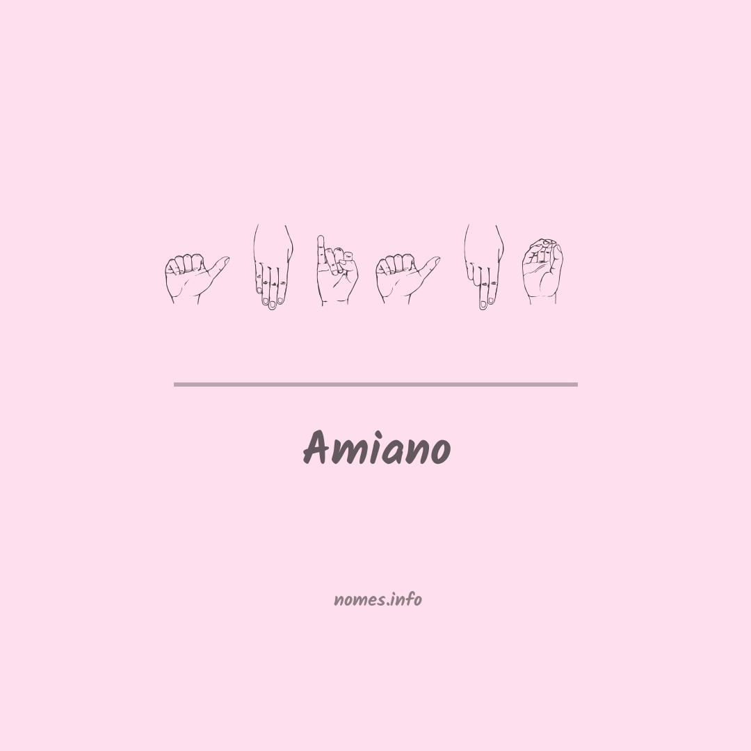 Amiano em Libras