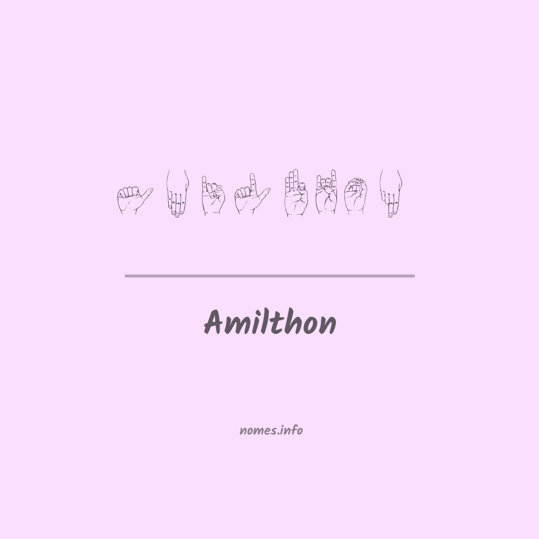 Amilthon em Libras
