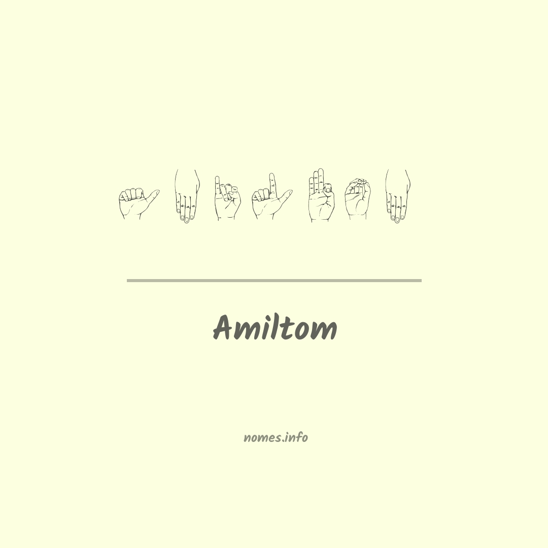 Amiltom em Libras