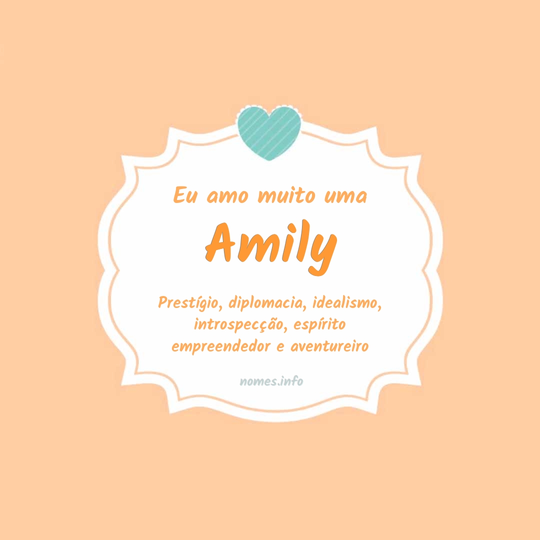 Eu amo muito Amily