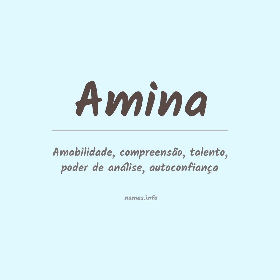 Significado do nome Amina