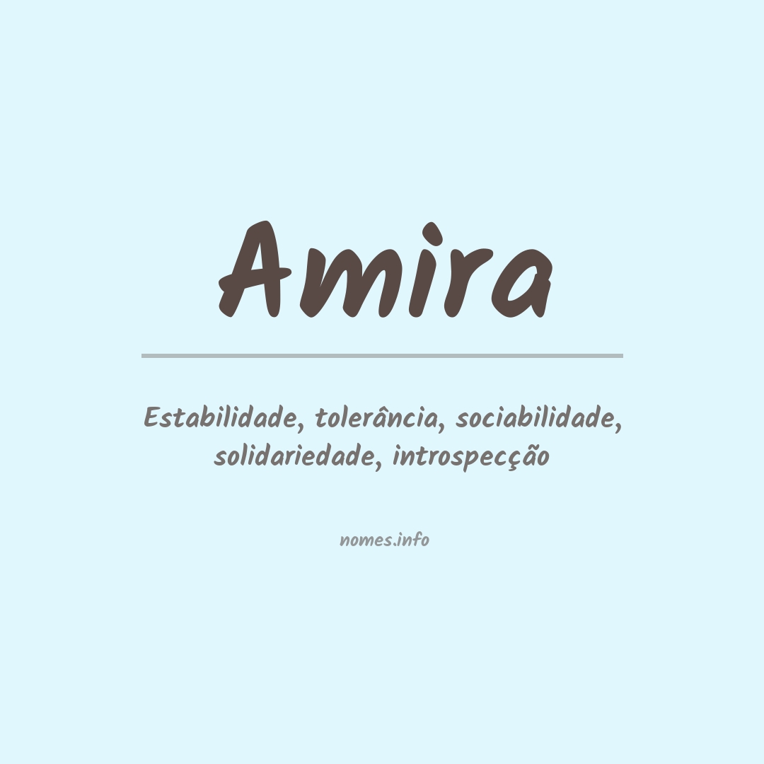 Significado do nome Amira