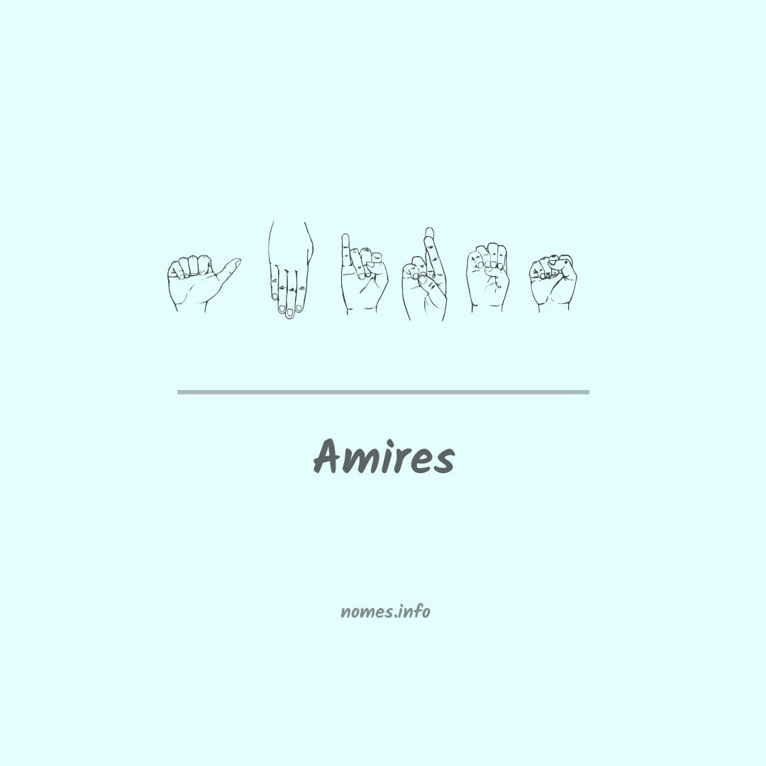 Amires em Libras