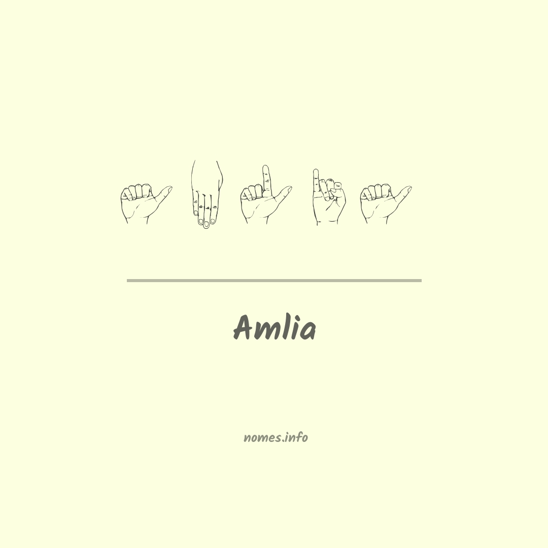 Amlia em Libras