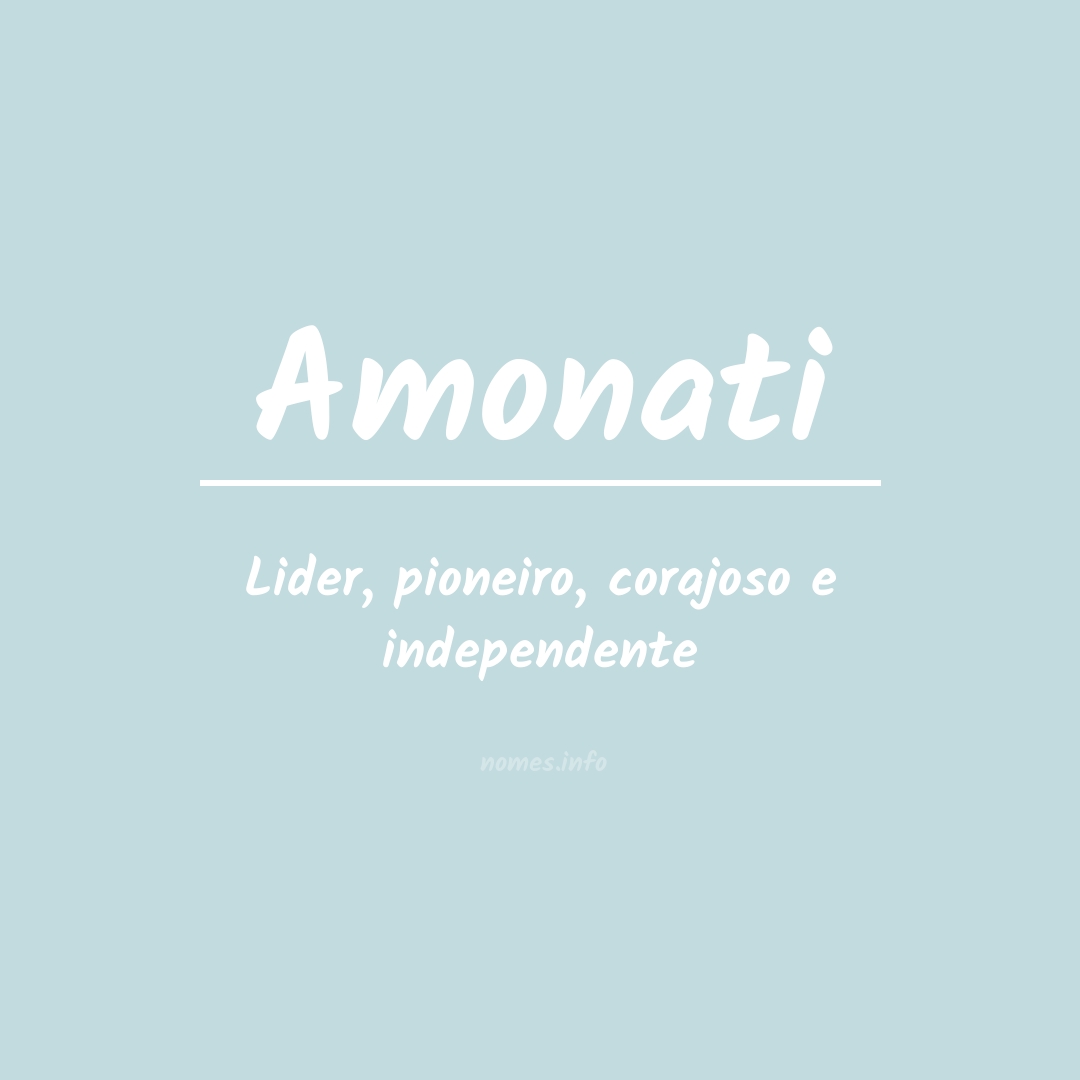 Significado do nome Amonati