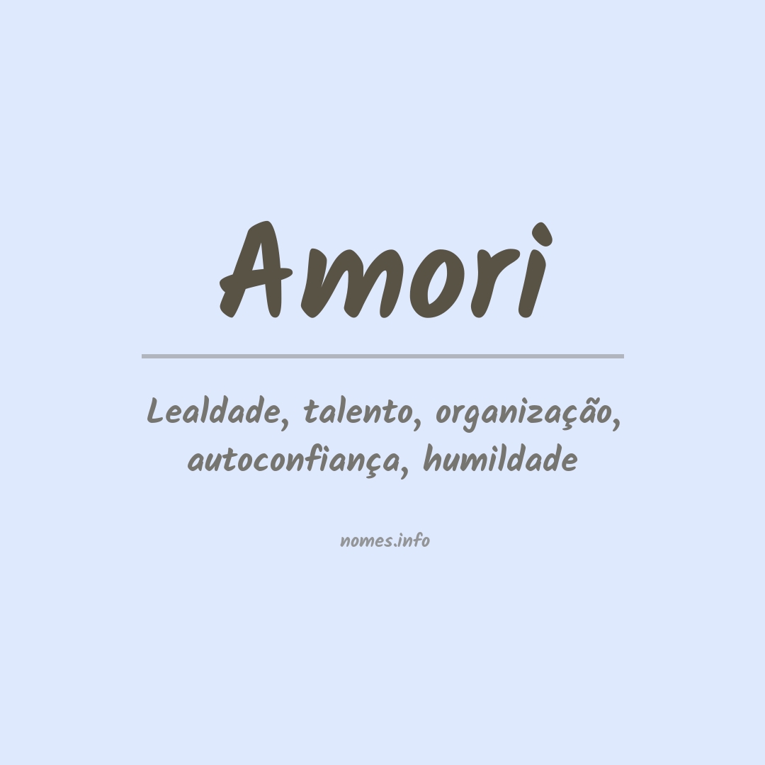 Significado do nome Amori