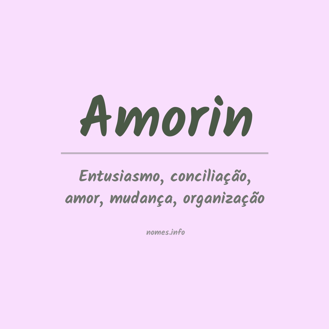 Significado do nome Amorin