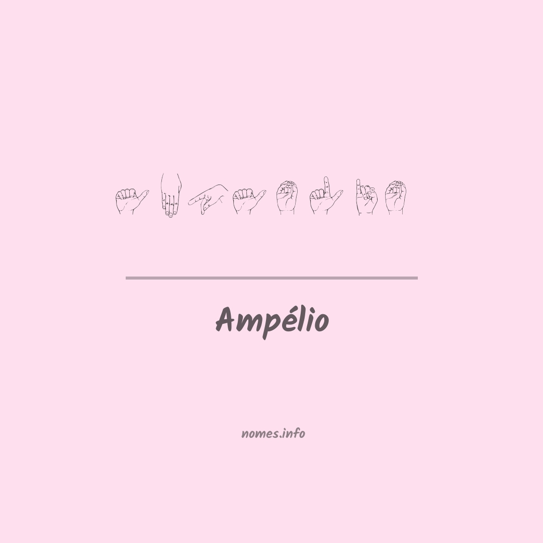 Ampélio em Libras