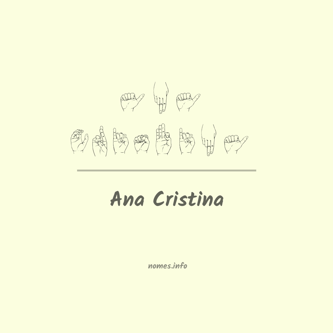 Ana cristina em Libras