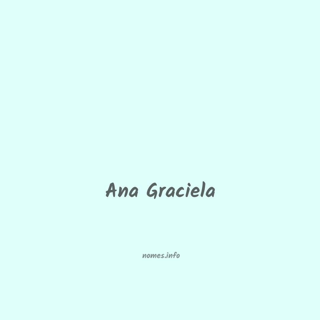 Ana graciela em chinês