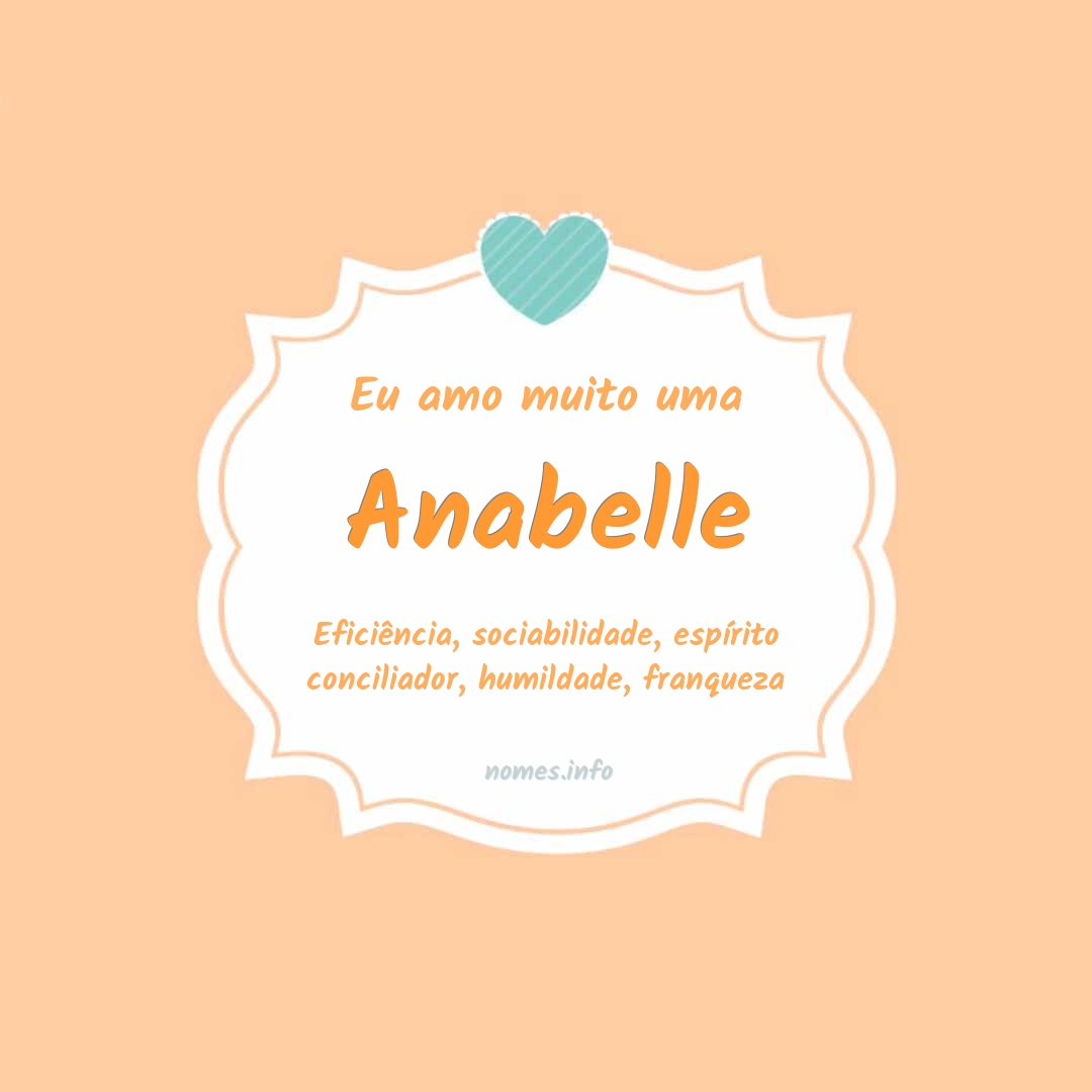 Eu amo muito Anabelle