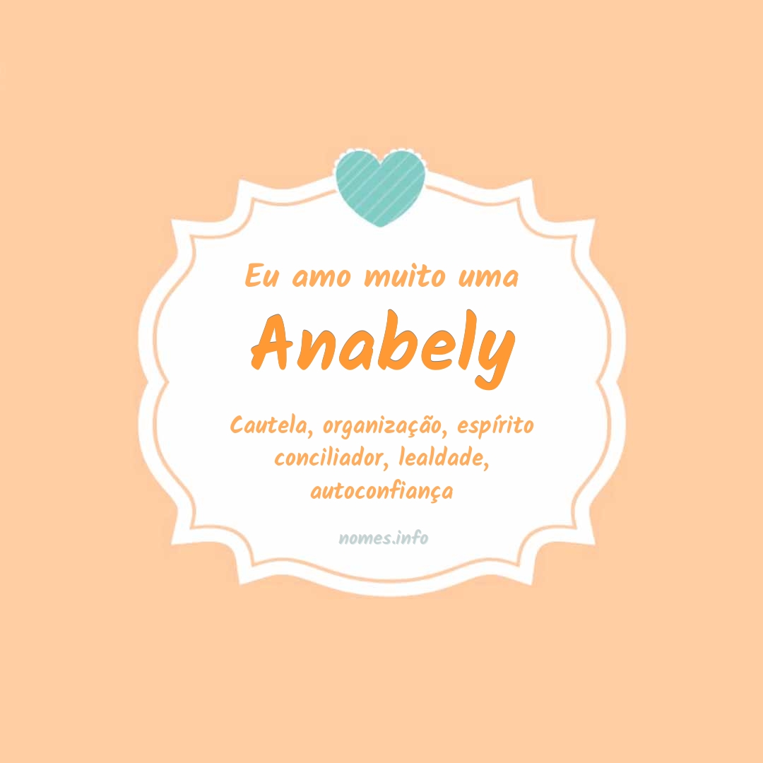 Eu amo muito Anabely