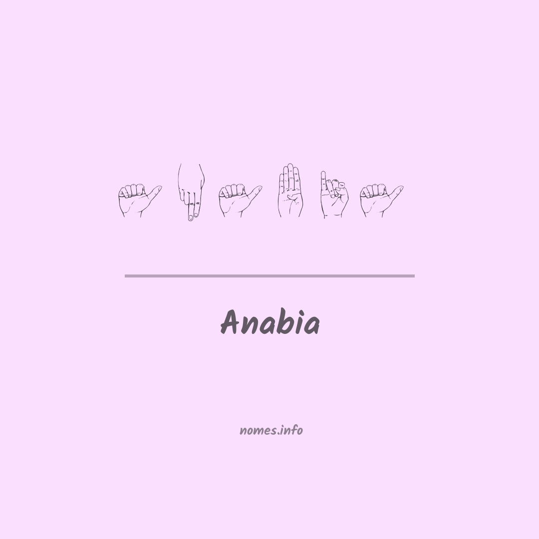 Anabia em Libras