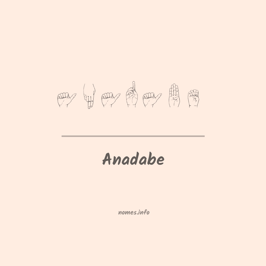 Anadabe em Libras