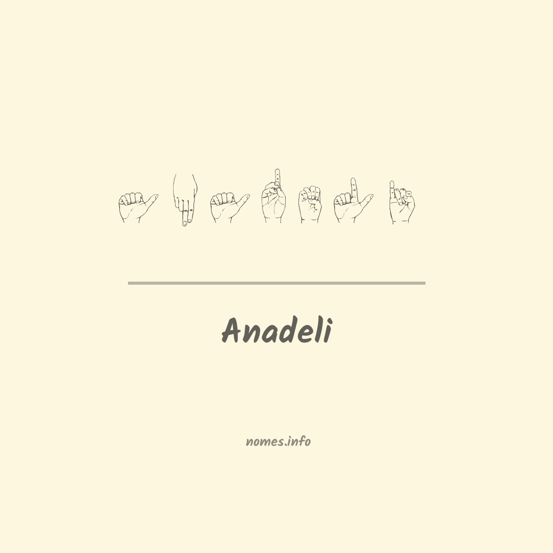Anadeli em Libras