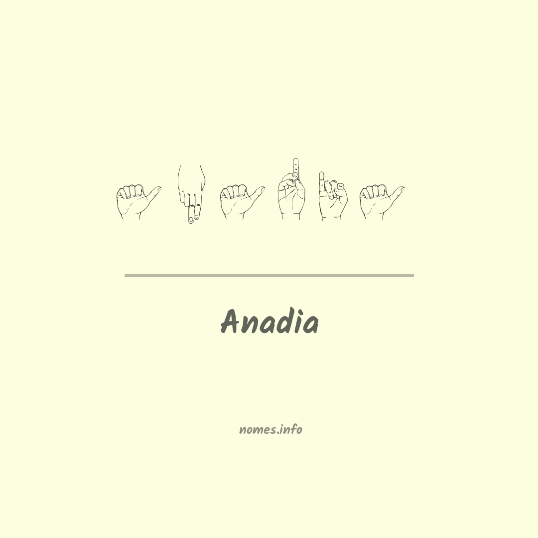 Anadia em Libras