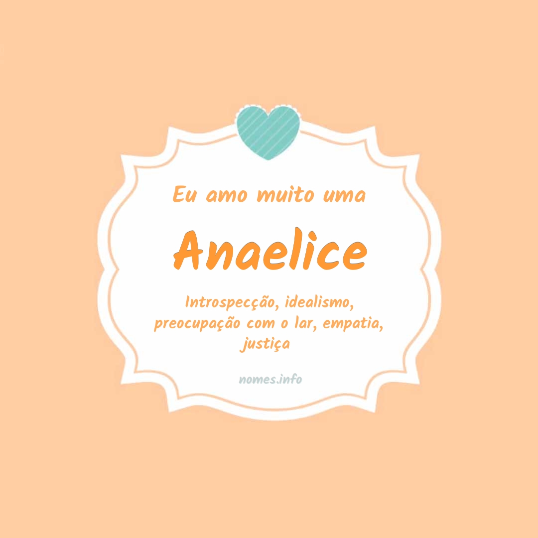 Eu amo muito Anaelice