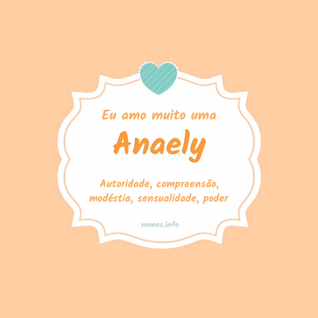 Eu amo muito Anaely