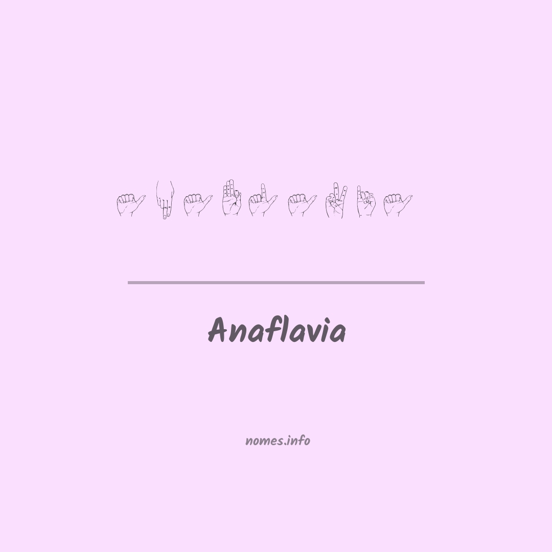 Anaflavia em Libras