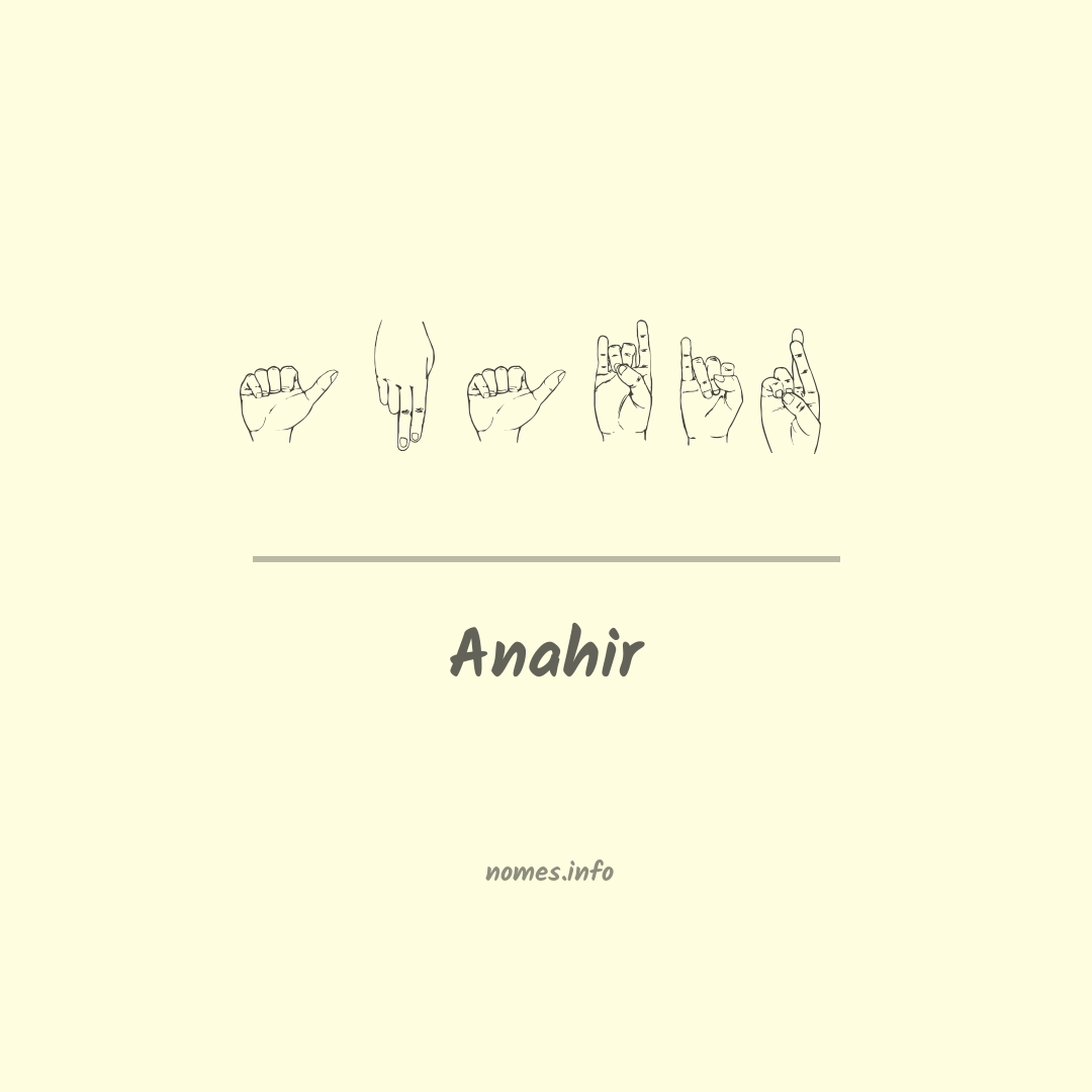 Anahir em Libras Anahir em Libras