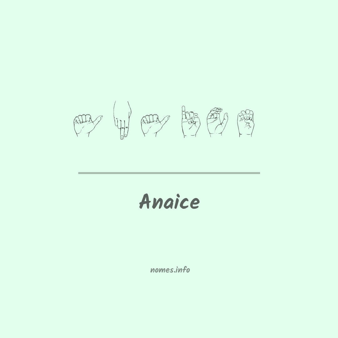 Anaice em Libras
