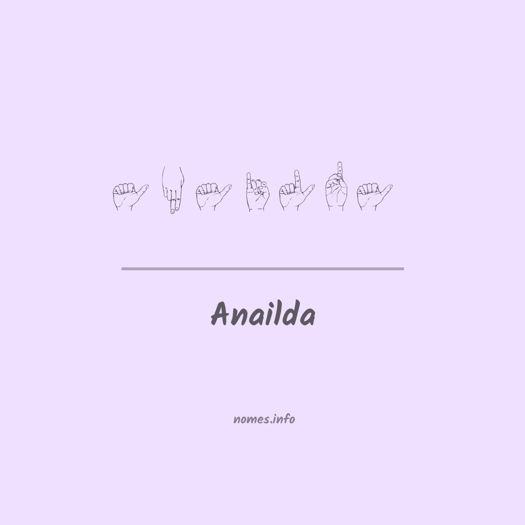 Anailda em Libras