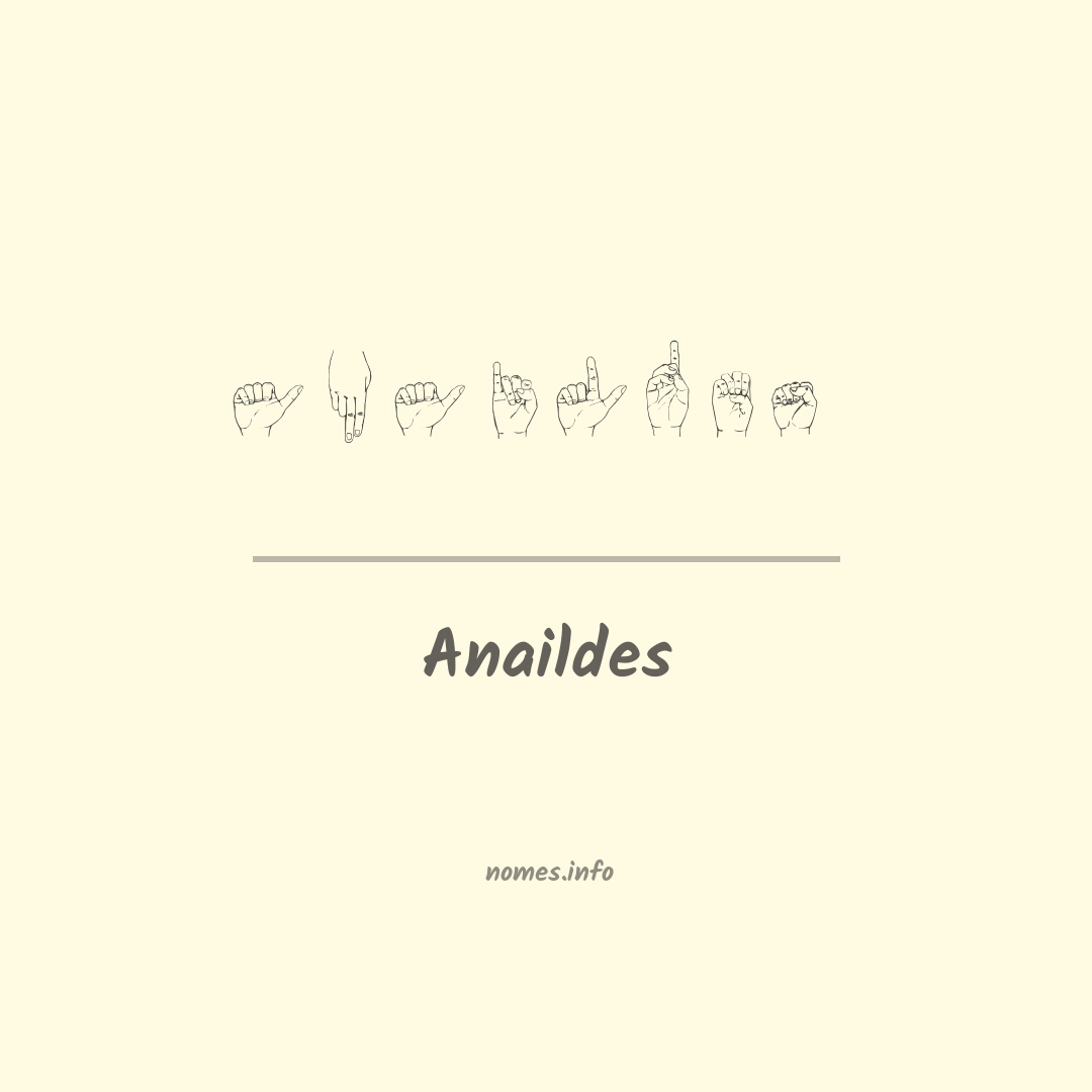 Anaildes em Libras