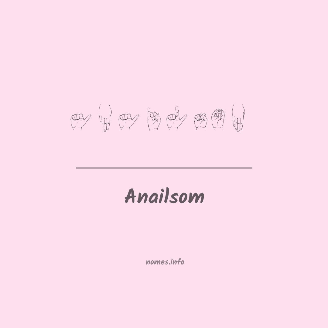 Anailsom em Libras