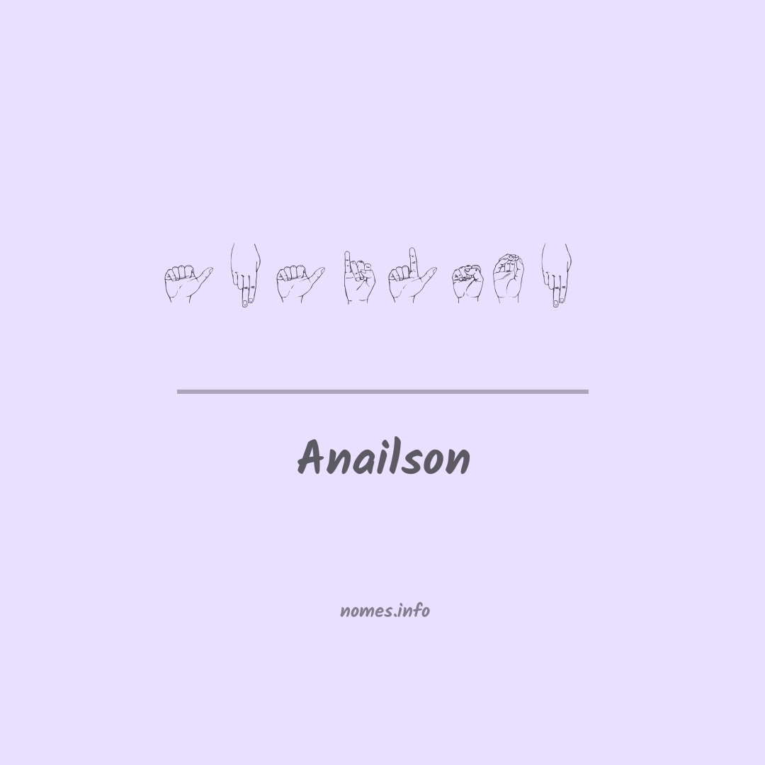 Anailson em Libras
