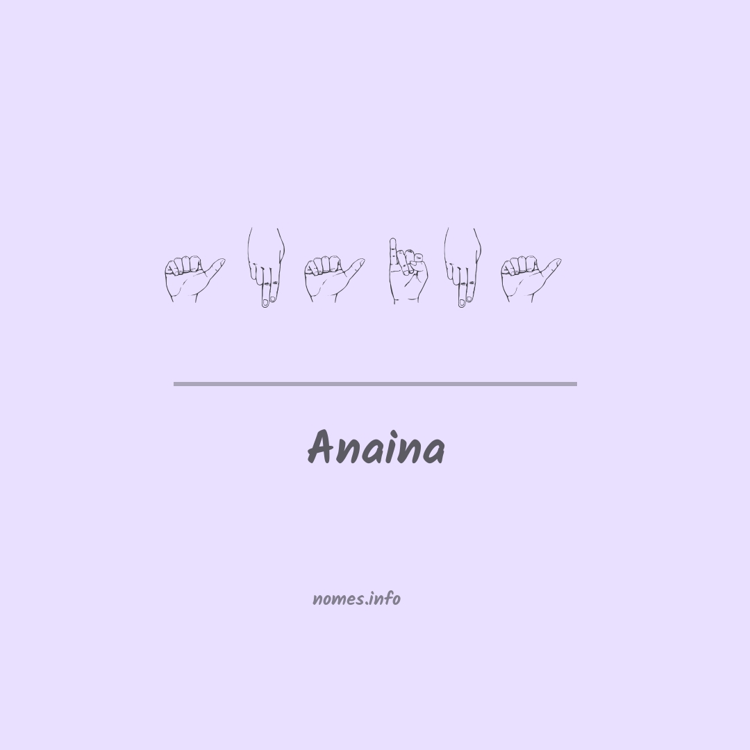 Anaina em Libras