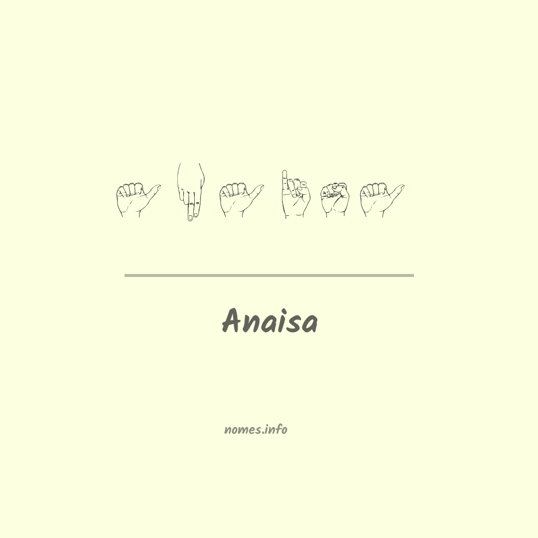 Anaisa em Libras