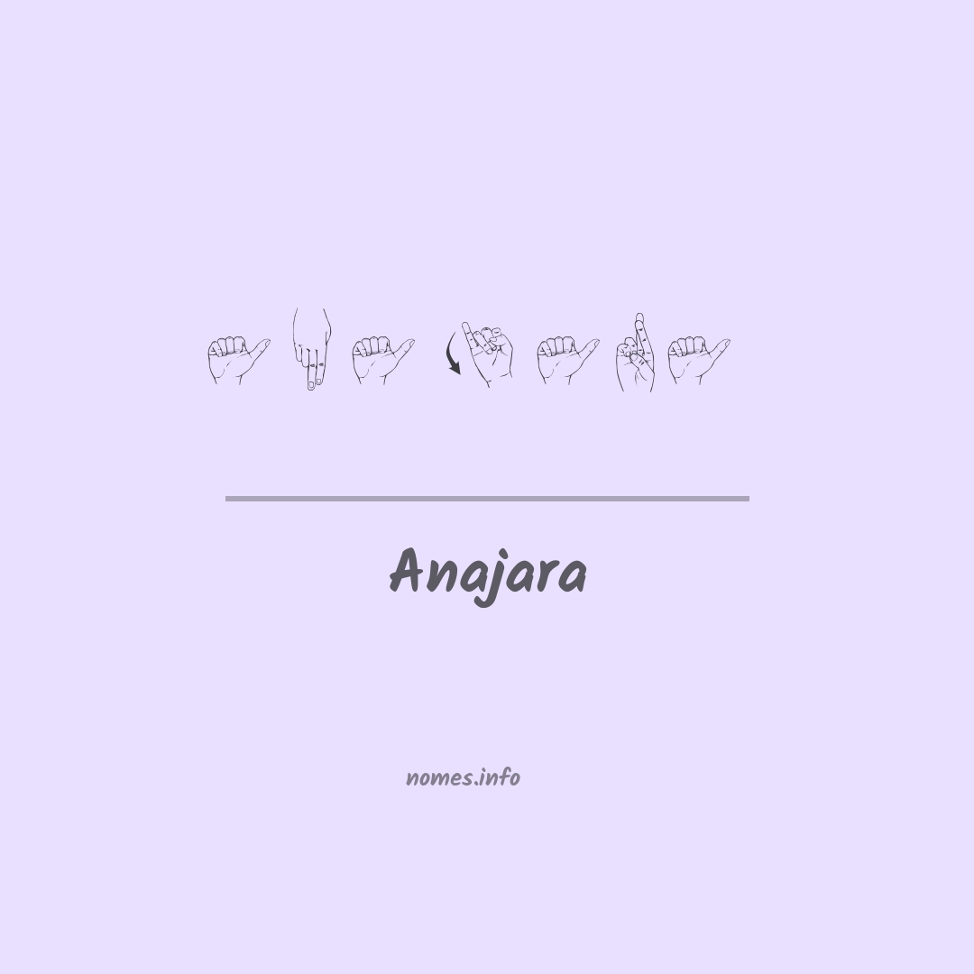 Anajara em Libras