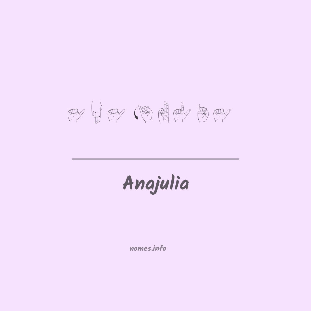 Anajulia em Libras