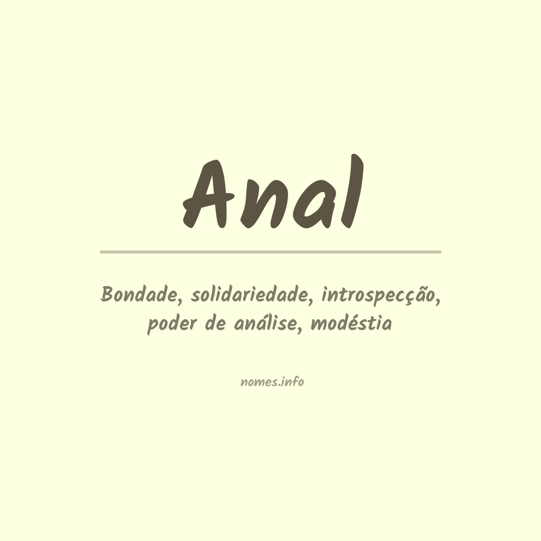 Significado do nome Anal