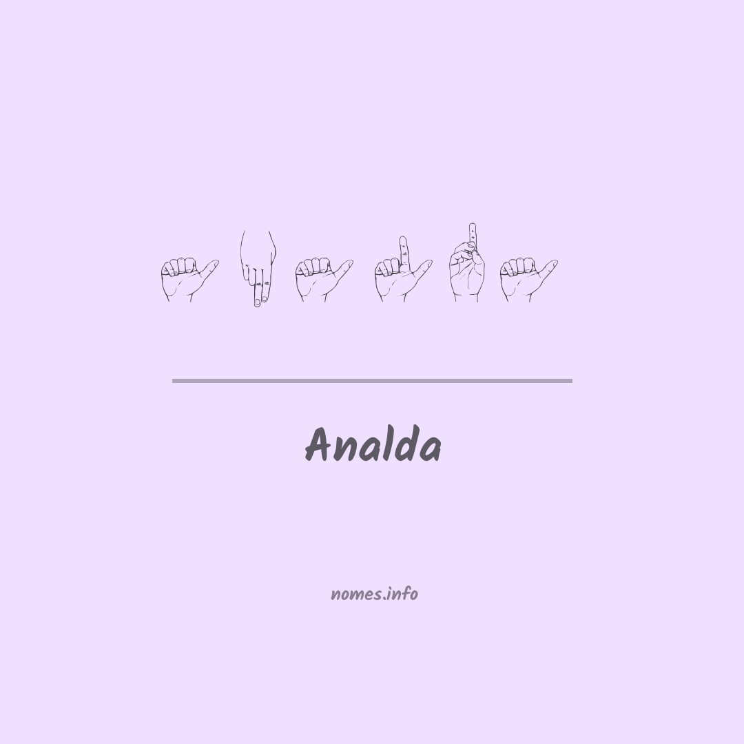Analda em Libras