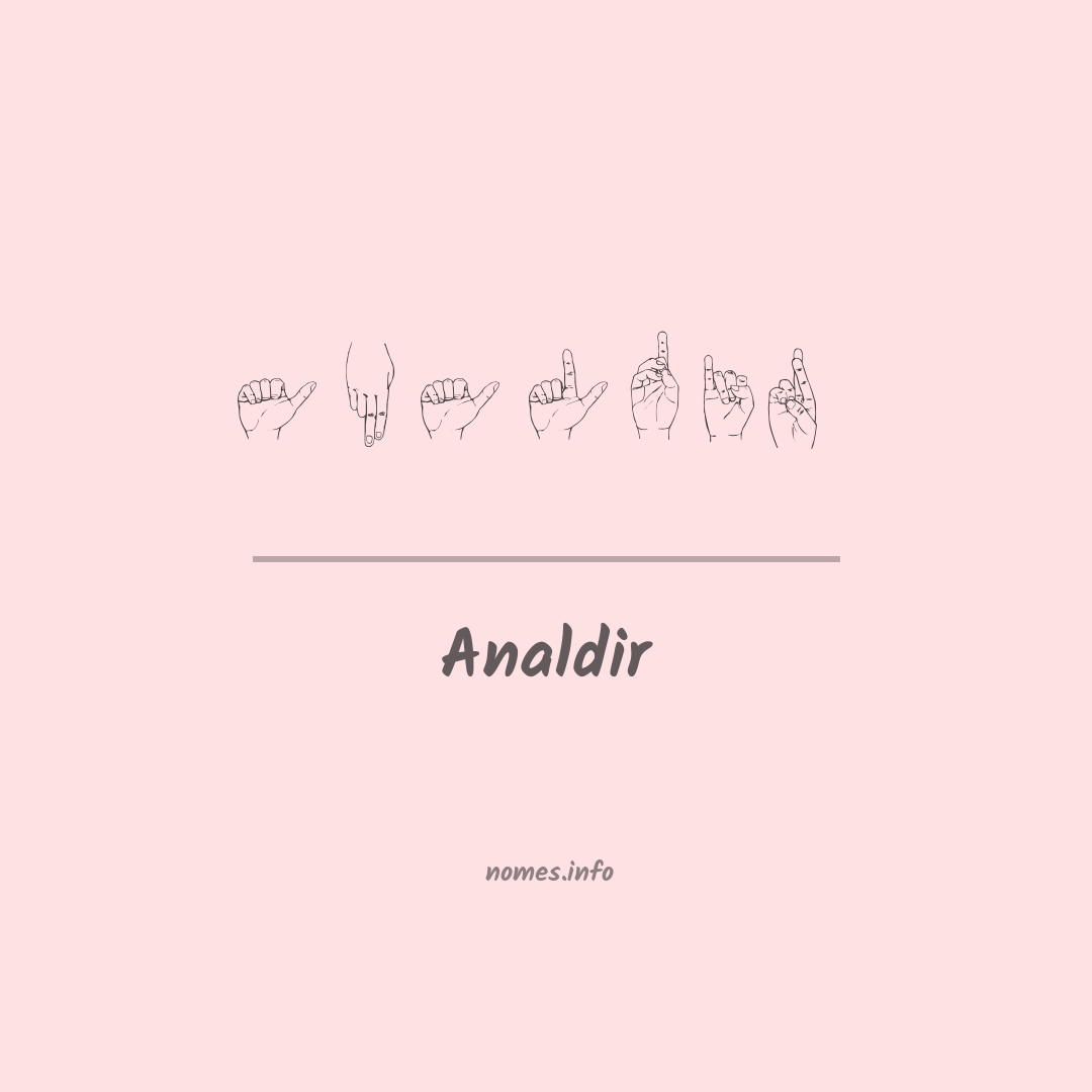 Analdir em Libras