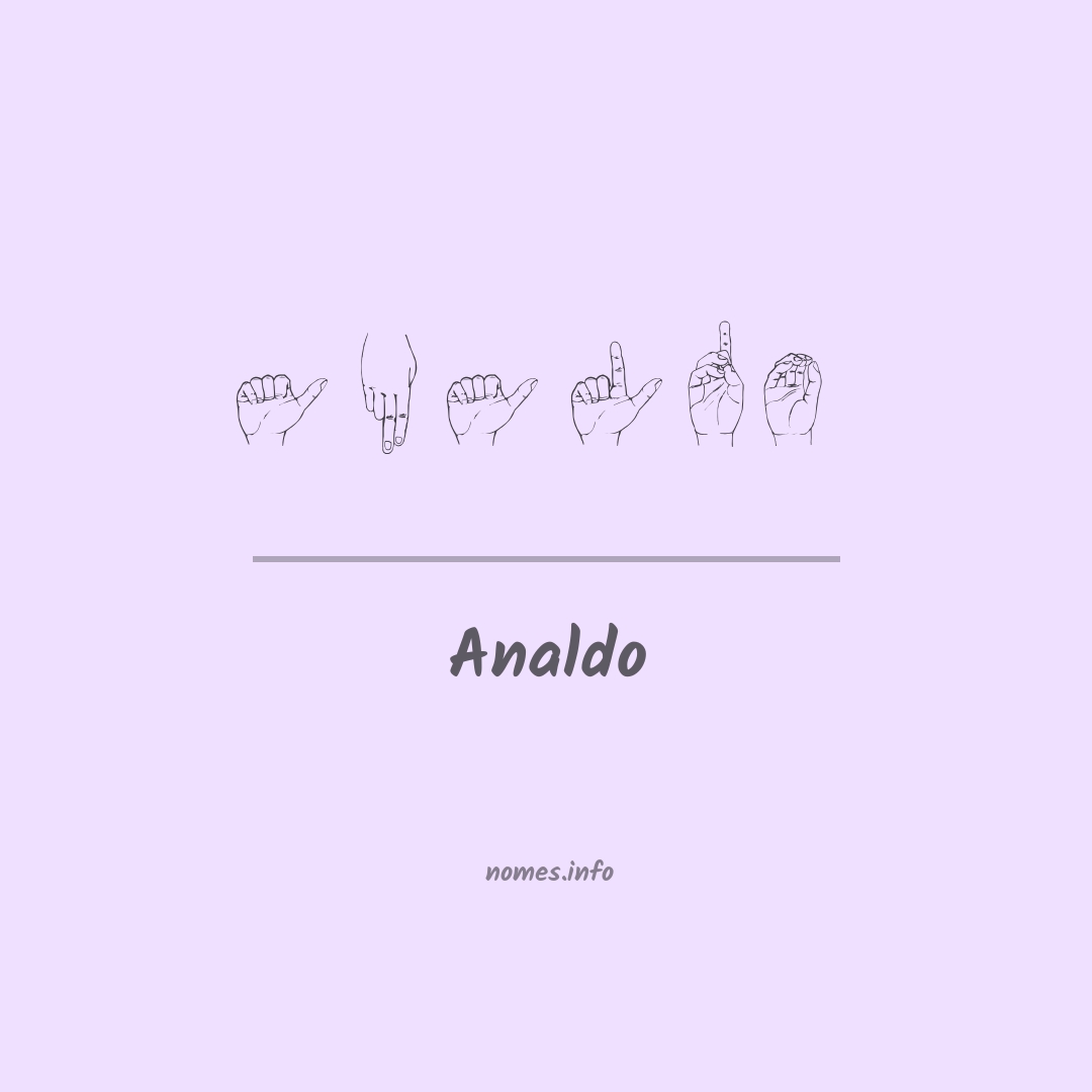 Analdo em Libras